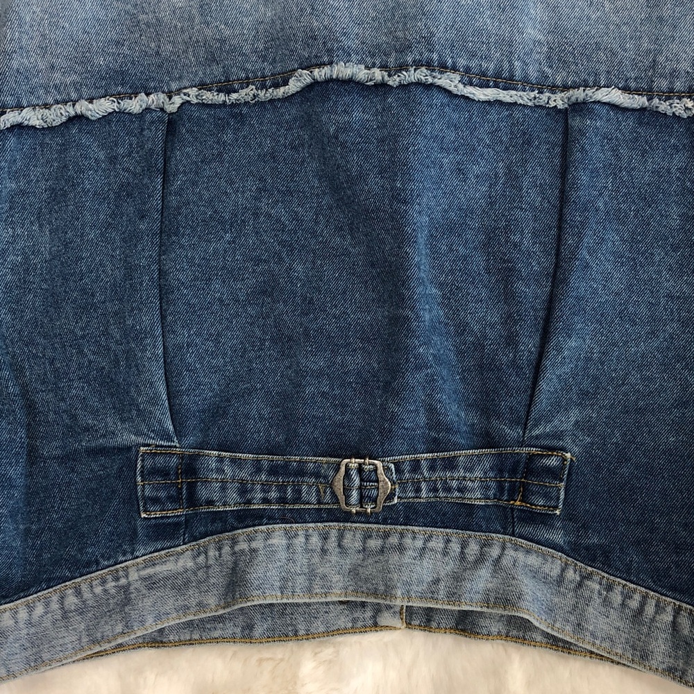 Free People Bedford Cropped Jean Jacket Size Small - Picture 15 of 16